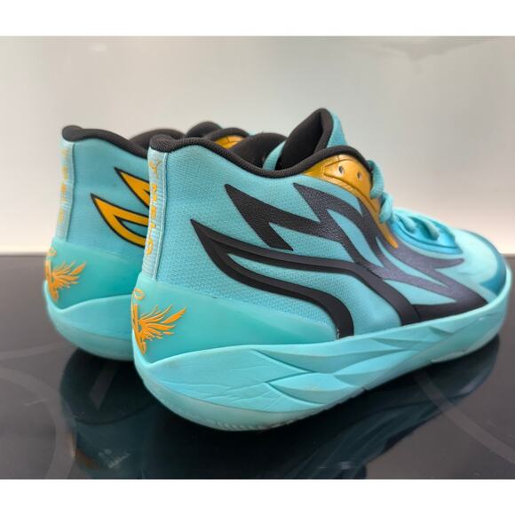 Puma Lamelo Ball MB.02 Honeycomb Aqua / Black Men\'s Size 11 Basketball Shoes main image 2